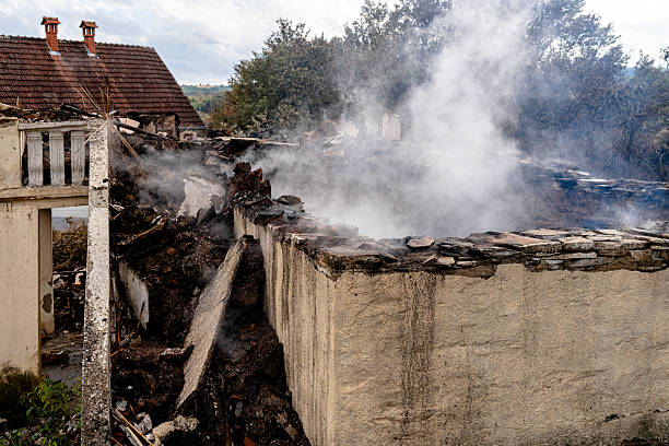 Professional Emergency Fire Cleanup technician working in Allentown, NJ